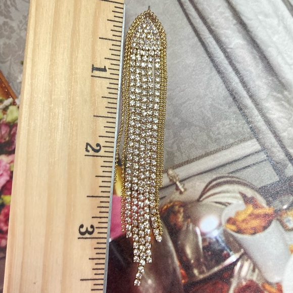 🌟 Luxury Gold Plated Rhinestone Earrings - Picture 5 of 5